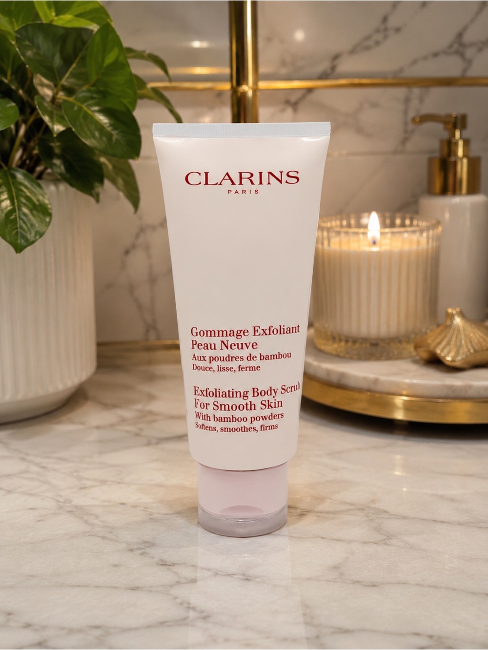 CLARINS Exfoliating Body Scrub Bamboo Powder 6.9 oz 200 mL NEW SEALED